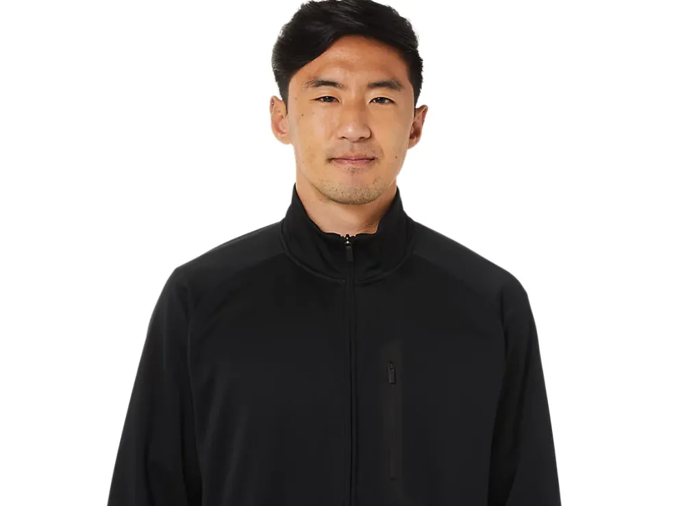 Best Sale ASICS MEN ACTIBREEZE JACQUARD JACKET Performance Black