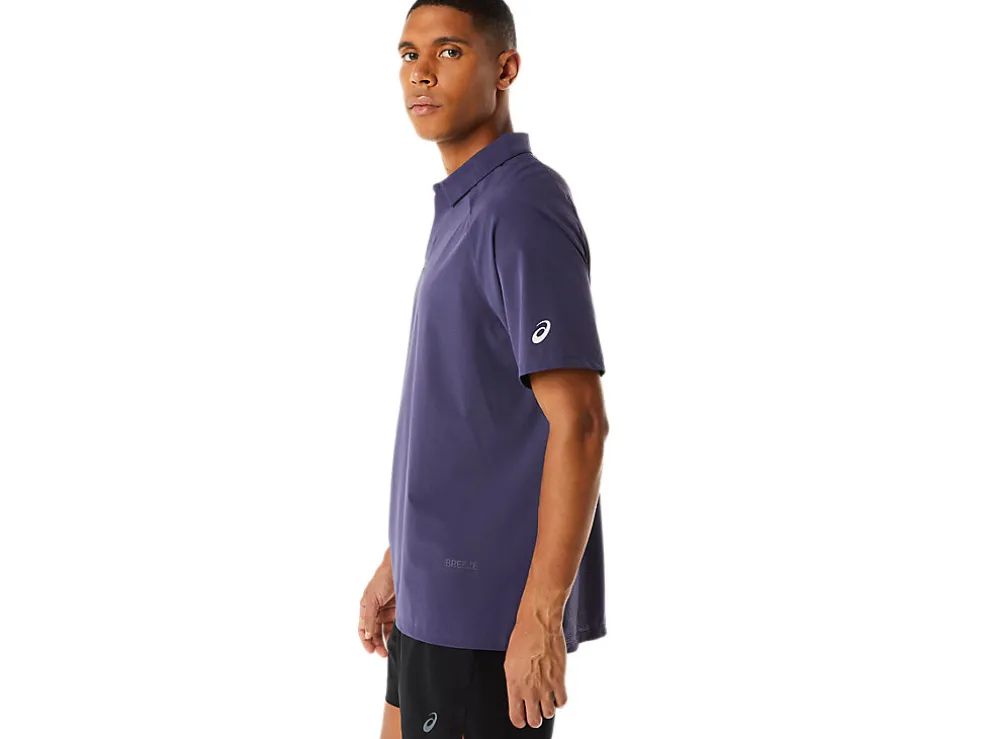 Best Sale ASICS MEN ACTIBREEZE JACQUARD POLO SHIRT Indigo Fog