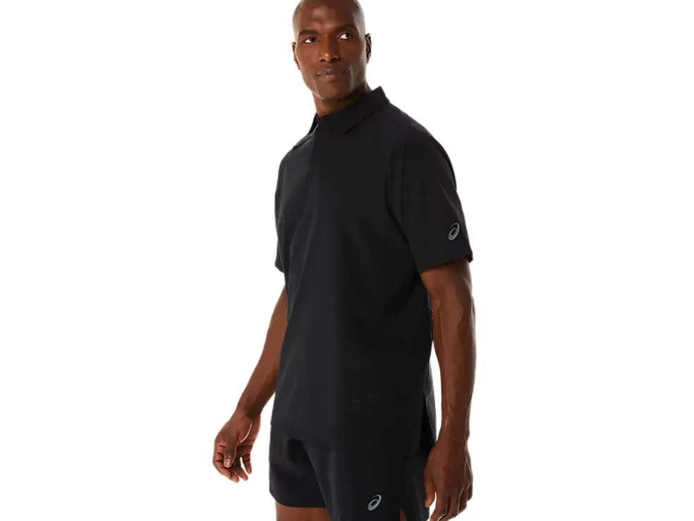 Sale ASICS MEN ACTIBREEZE JACQUARD POLO SHIRT Performance Black