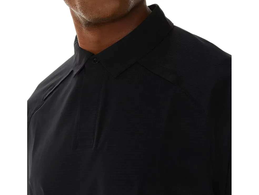 Sale ASICS MEN ACTIBREEZE JACQUARD POLO SHIRT Performance Black