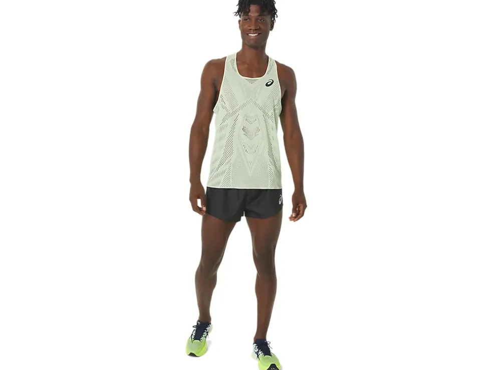 Best ASICS MEN ACTIBREEZE JACQUARD SINGLET Whisper Green