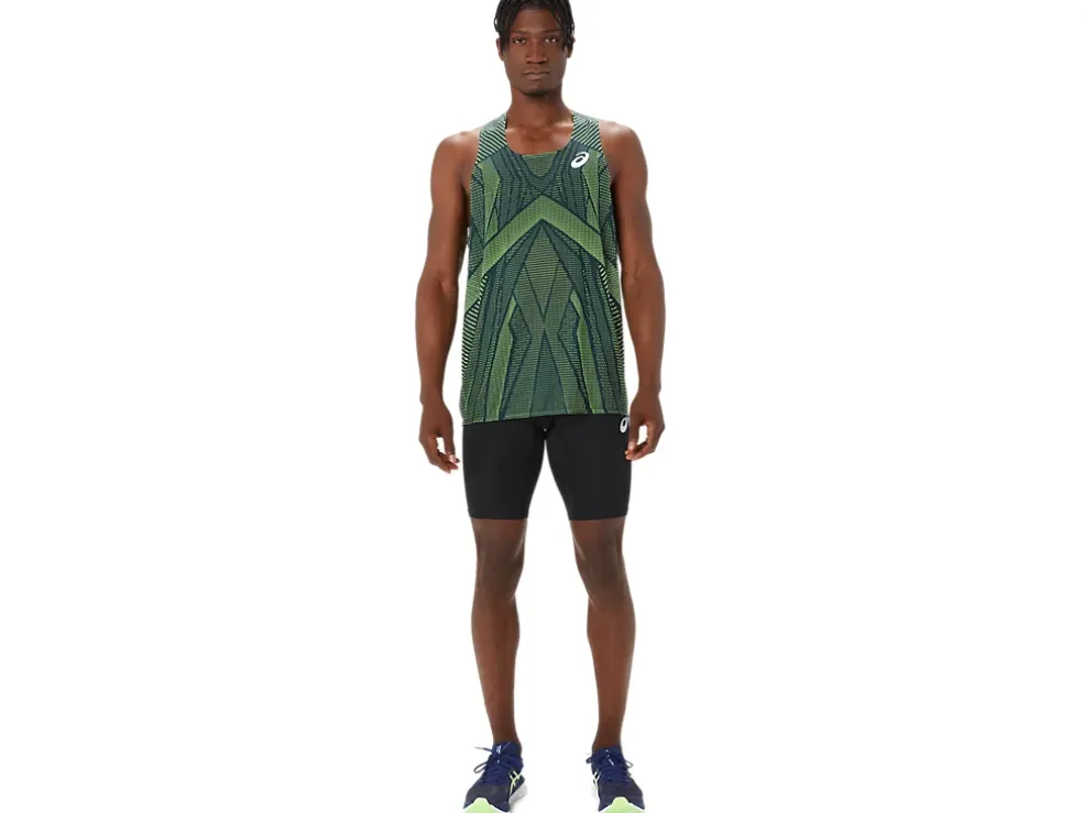 Cheap ASICS MEN ACTIBREEZE SINGLET French Blue/Safety Yellow
