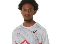 Best ASICS MEN CJ-LINE LIGHT SHORT SLEEVE TOP Glacier Grey/Electric Red