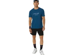 Online ASICS MEN CLASSIC GRAPHIC TEE Mako Blue