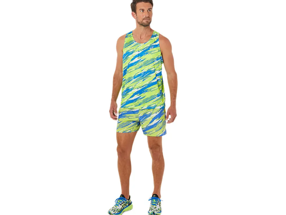 Clearance ASICS MEN COLOR INJECTION SHORT Hazard Green