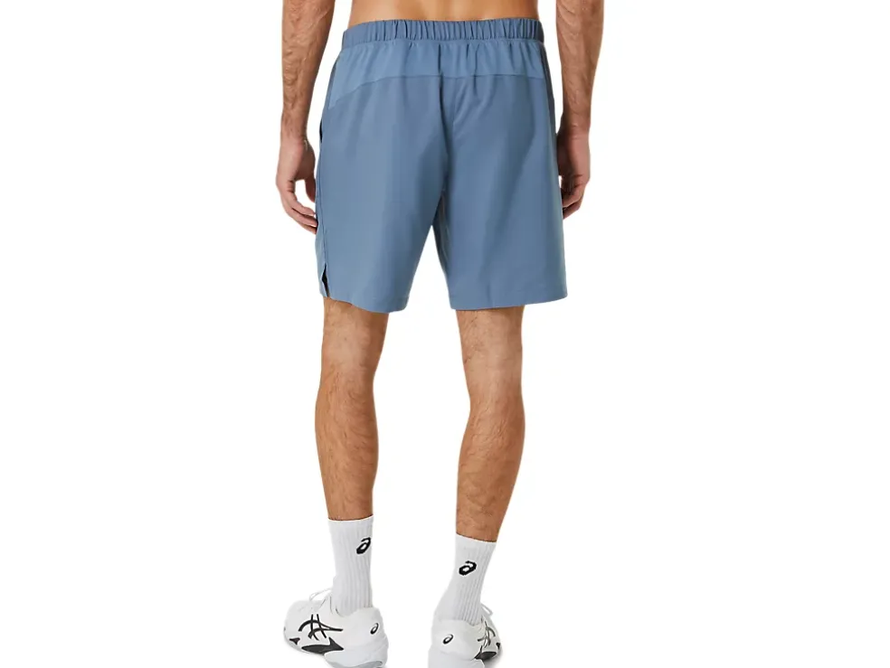 New ASICS MEN COURT 9IN SHORT Steel Blue