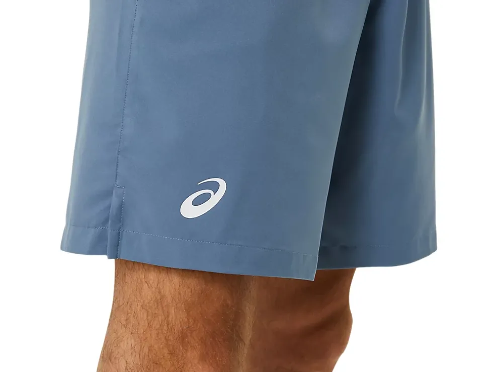 New ASICS MEN COURT 9IN SHORT Steel Blue