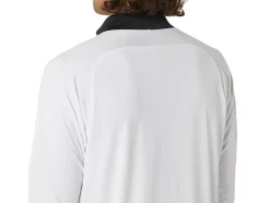 Online ASICS MEN COURT LONG SLEEVE 1/2 ZIP TOP Brilliant White