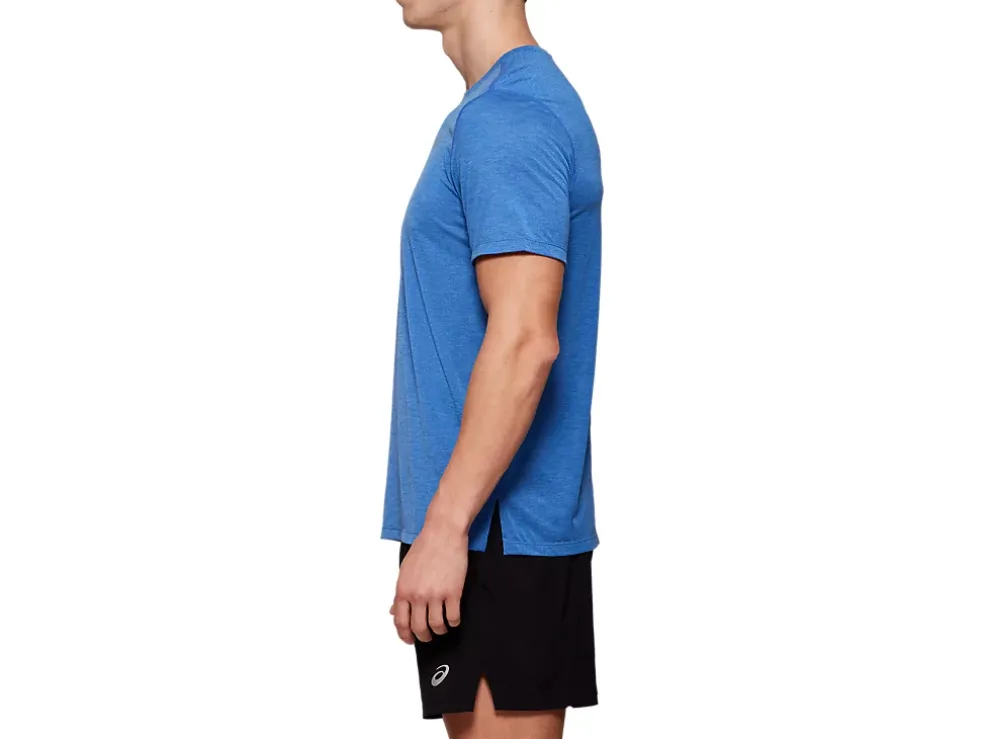 Fashion ASICS MEN DORAI SHORT SLEEVE TOP Asics Blue Heather