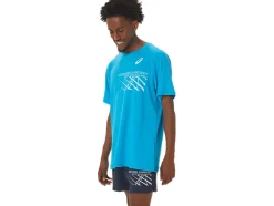 Fashion ASICS MEN FINISH LINE GRAPHIC SHORT SLEEVE TOP Island Blue