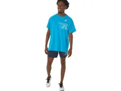 Fashion ASICS MEN FINISH LINE GRAPHIC SHORT SLEEVE TOP Island Blue