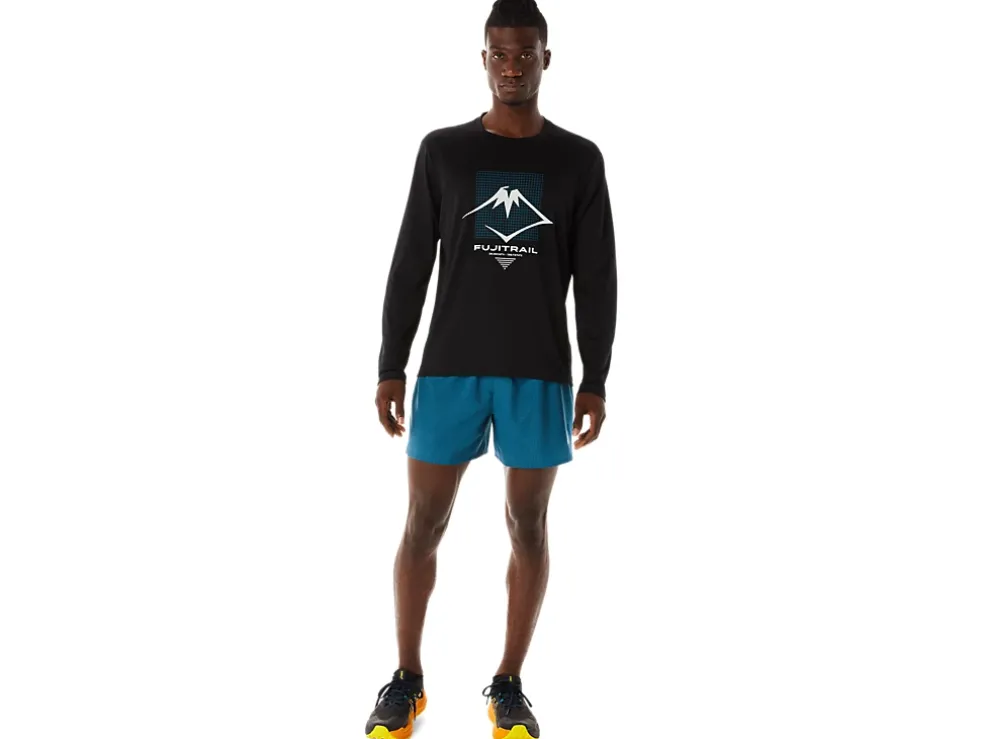 Outlet ASICS MEN FUJITRAIL LOGO LONG SLEEVE TOP Performance Black