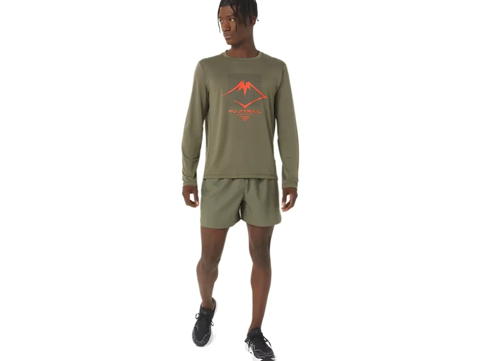 Flash Sale ASICS MEN FUJITRAIL LOGO SHORT Mantle Green