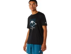Best ASICS MEN FUJITRAIL LOGO SHORT SLEEVE TOP Performance Black