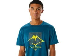 Online ASICS MEN FUJITRAIL LOGO SHORT SLEEVE TOP Ink Teal
