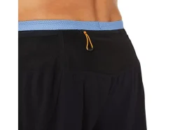 Discount ASICS MEN FUJITRAIL SHORT Performance Black/Blue Harmony