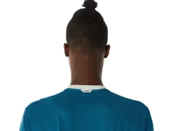 Clearance ASICS MEN FUJITRAIL SHORT SLEEVE TOP Ink Teal/Light Sage