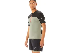 Shop ASICS MEN FUJITRAIL TOP Lichen Green/Performance Black