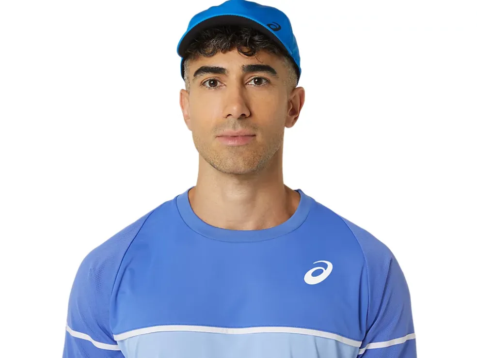 Cheap ASICS MEN GAME SHORT SLEEVE TOP Sapphire