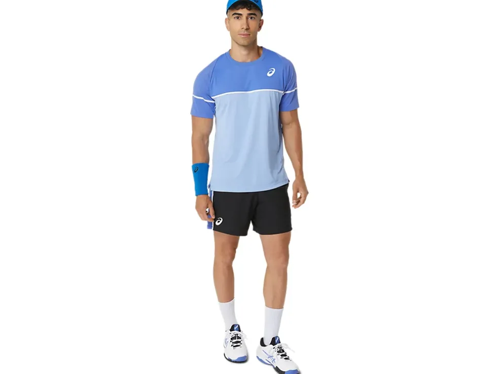 Cheap ASICS MEN GAME SHORT SLEEVE TOP Sapphire