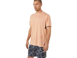 Clearance ASICS MEN GEL-COOL PRINT SHORT SLEEVE TOP Summer Dune Heather