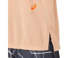 Clearance ASICS MEN GEL-COOL PRINT SHORT SLEEVE TOP Summer Dune Heather