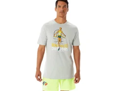 Cheap ASICS MEN GRAPHIC SHORT SLEEVE WCH Light Grey Heather