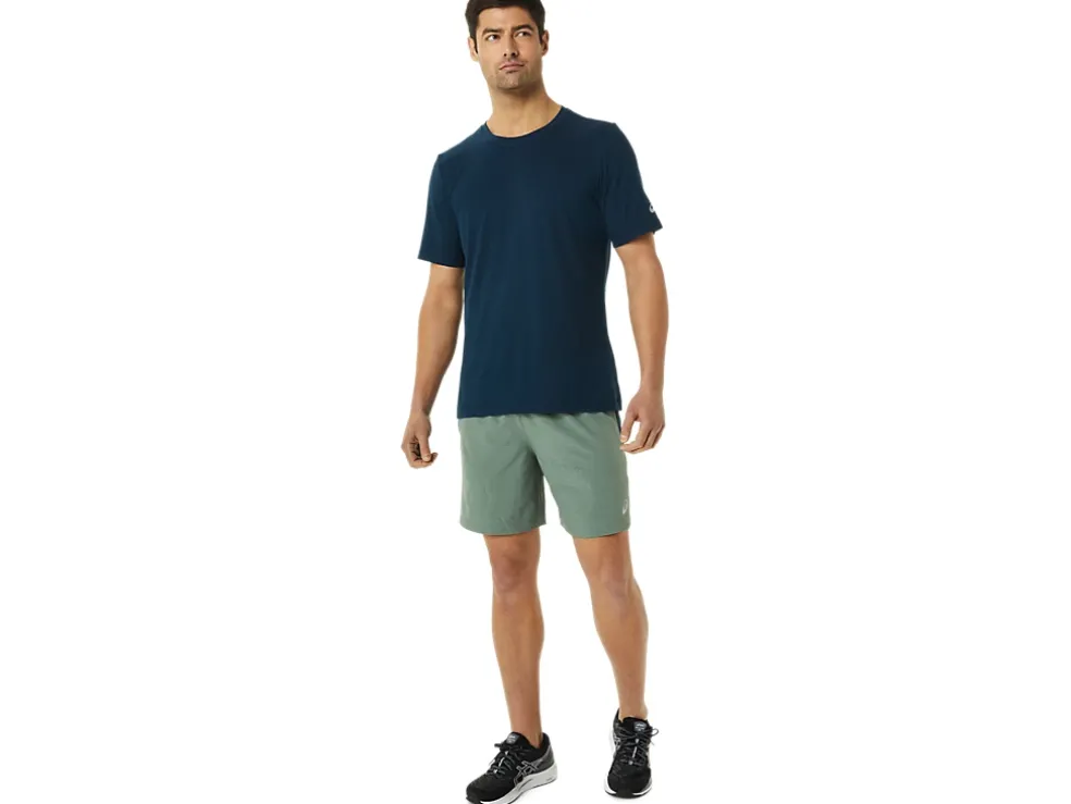 Fashion ASICS MEN 7IN PR LYTE SHORT Lichen Green Print/French Blue