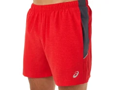 Hot ASICS MEN 5IN PR LYTE SHORT Electric Red Heather/Carrier Grey