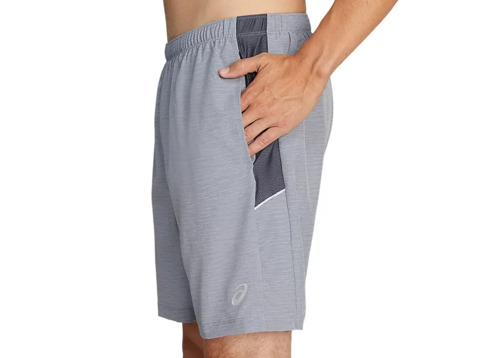 Best Sale ASICS MEN 7IN PR LYTE SHORT Sheet Rock Spacedye Print/Carrier Grey