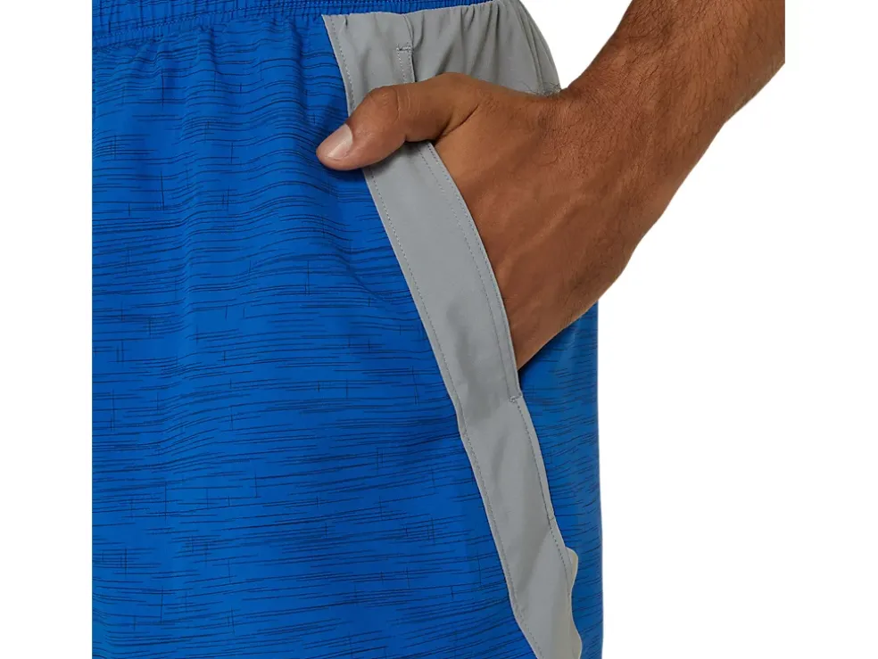Online ASICS MEN 5IN PR LYTE SHORT 2.0 Tuna Blue Print/Sheet Rock