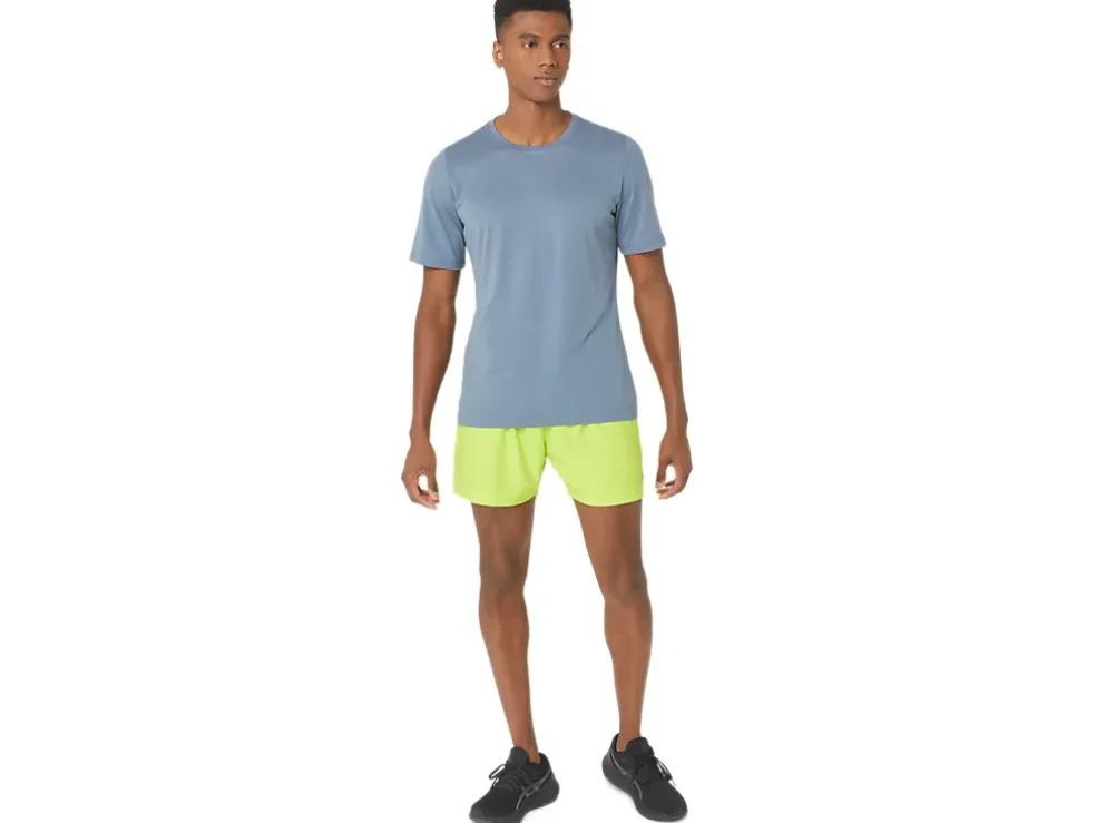 Sale ASICS MEN 5IN PR LYTE SHORT 2.0 Lime Zest Nagashi Tech