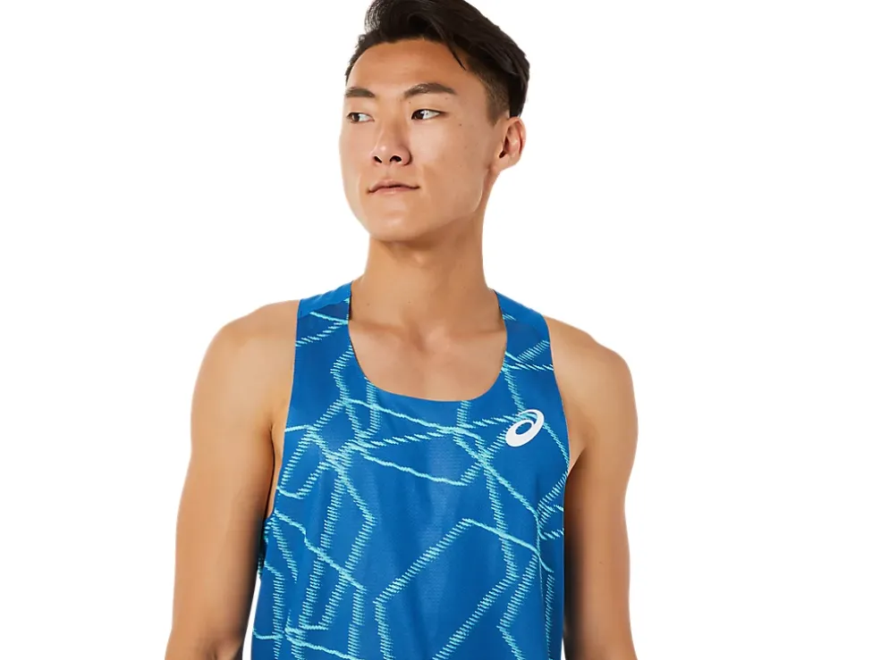 Outlet ASICS MEN LIGHT MESH SINGLET Lake Drive