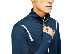 Outlet ASICS MEN LITE-SHOW WINTER 1/2 ZIP TOP French Blue