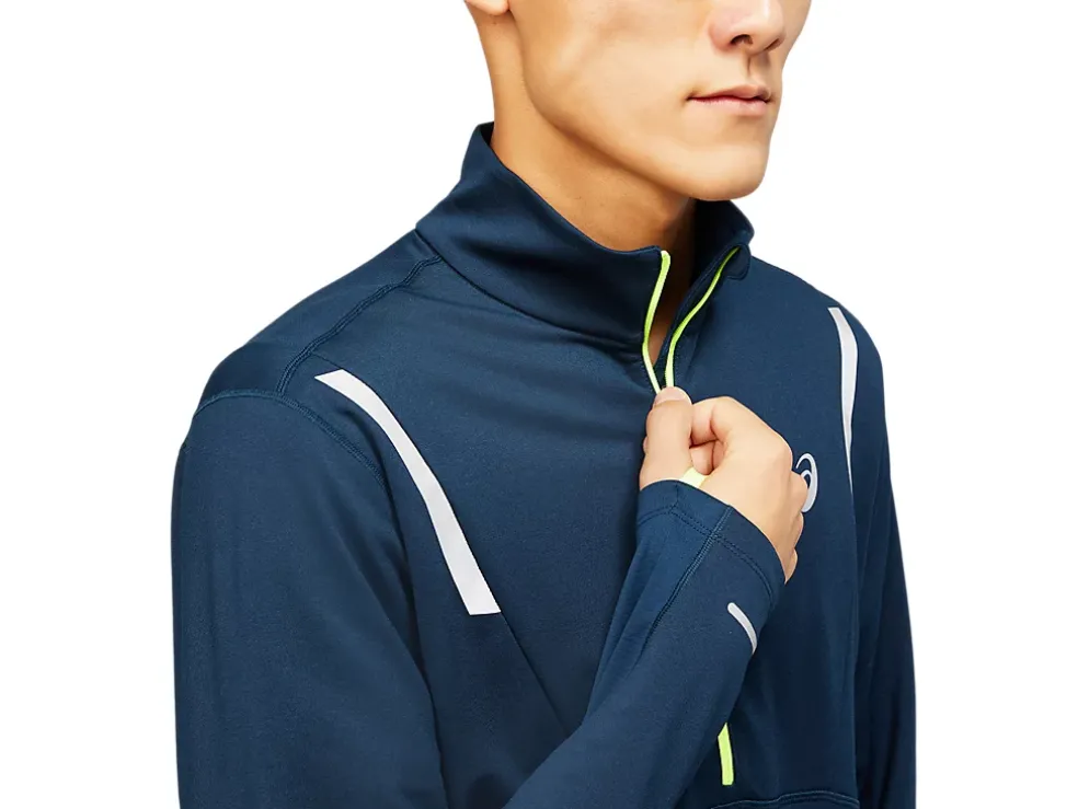 Outlet ASICS MEN LITE-SHOW WINTER 1/2 ZIP TOP French Blue