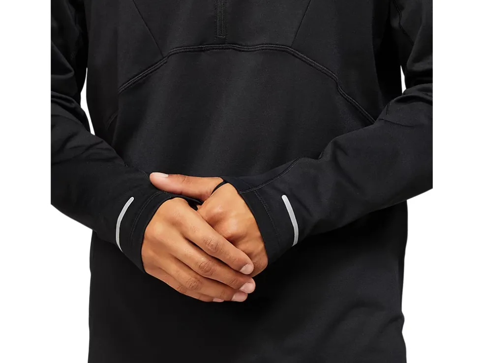 Outlet ASICS MEN LITE-SHOW WINTER 1/2 ZIP TOP Performance Black
