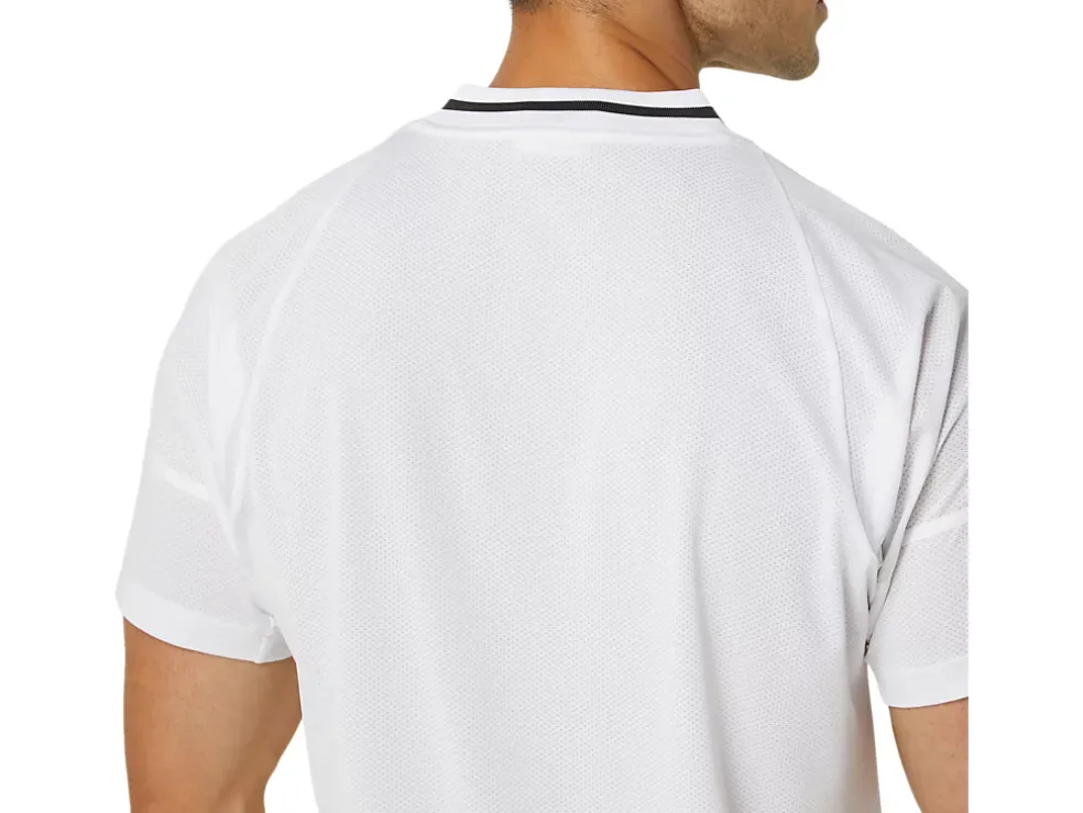 Cheap ASICS MEN MATCH ACTIBREEZE SHORT SLEEVE TOP Brilliant White