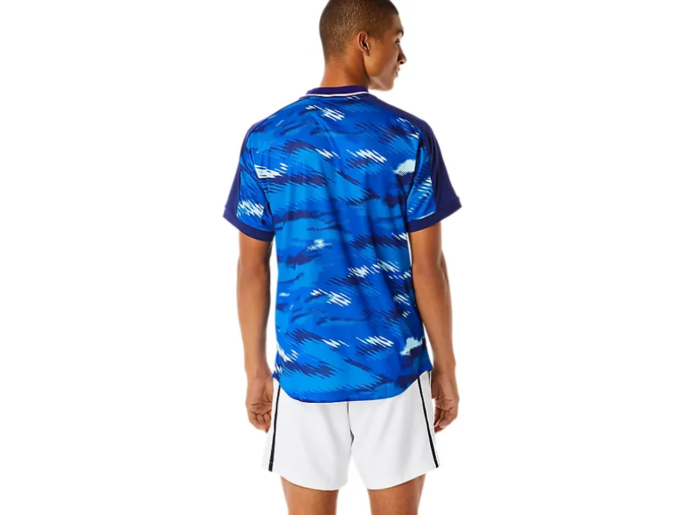 Online ASICS MEN MATCH GRAPHIC SHORT SLEEVE TOP Dive Blue