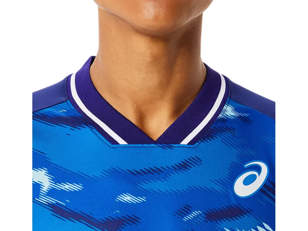 Online ASICS MEN MATCH GRAPHIC SHORT SLEEVE TOP Dive Blue