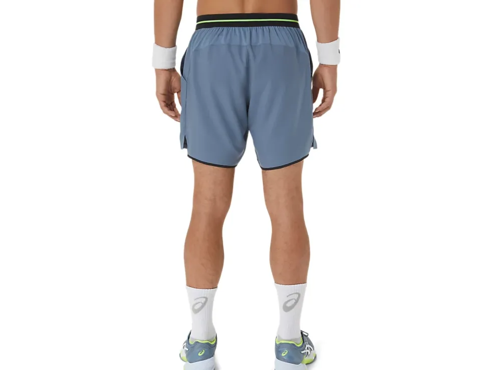 Best ASICS MEN MATCH 7IN SHORT Steel Blue