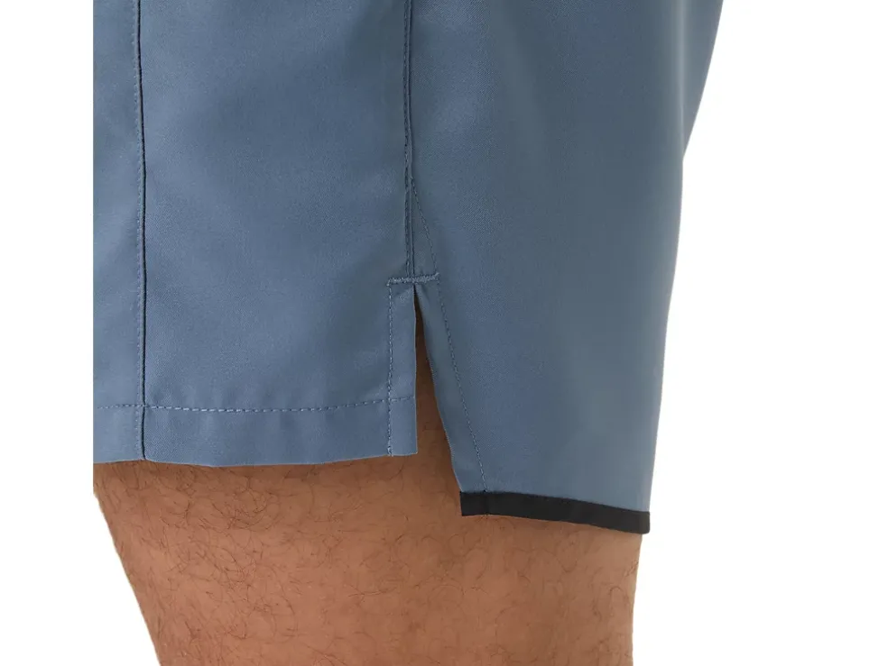 Best ASICS MEN MATCH 7IN SHORT Steel Blue