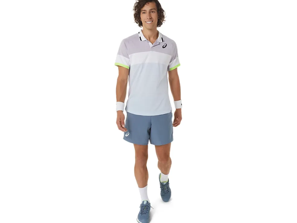 Best ASICS MEN MATCH 7IN SHORT Steel Blue