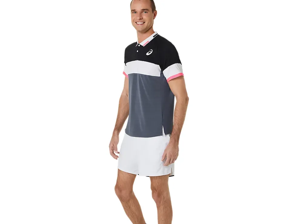Best Sale ASICS MEN MATCH POLO-SHIRT Performance Black/Carrier Grey
