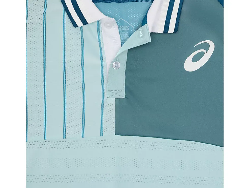 New ASICS MEN MATCH POLO-SHIRT Aquamarine