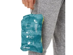 Fashion ASICS MEN PACKABLE JACKET Misty Pine Print/Sour Yuzu