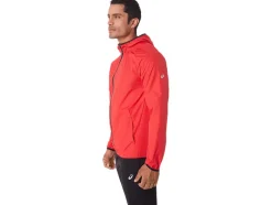 Online ASICS MEN PACKABLE JACKET Electric Red/Black