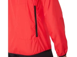 Online ASICS MEN PACKABLE JACKET Electric Red/Black