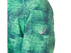 Store ASICS MEN PACKABLE JACKET Tie Dye Green/Peacoat