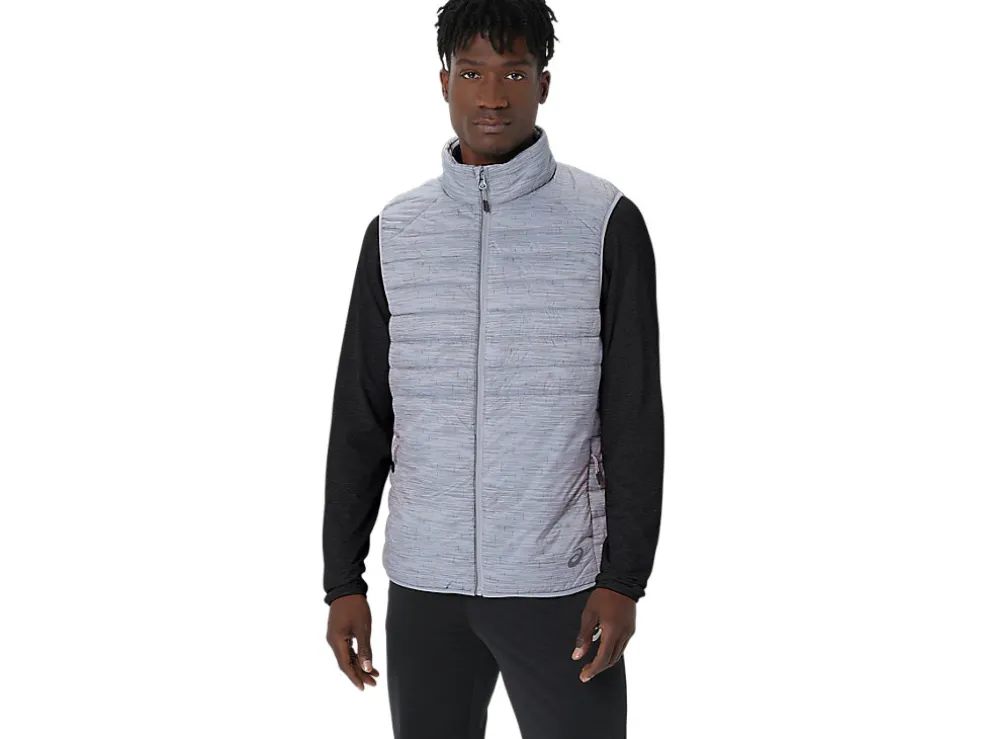 Cheap ASICS MEN PERFORMANCE INSULATED VEST 2.0 Sheet Rock Digital Japanism Print