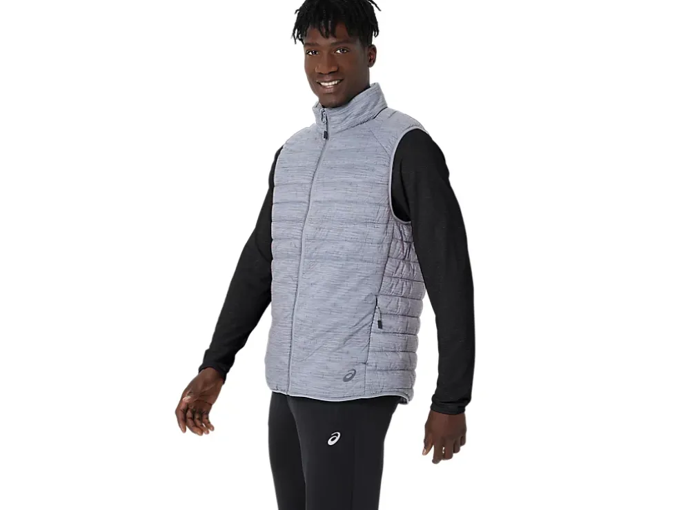 Cheap ASICS MEN PERFORMANCE INSULATED VEST 2.0 Sheet Rock Digital Japanism Print